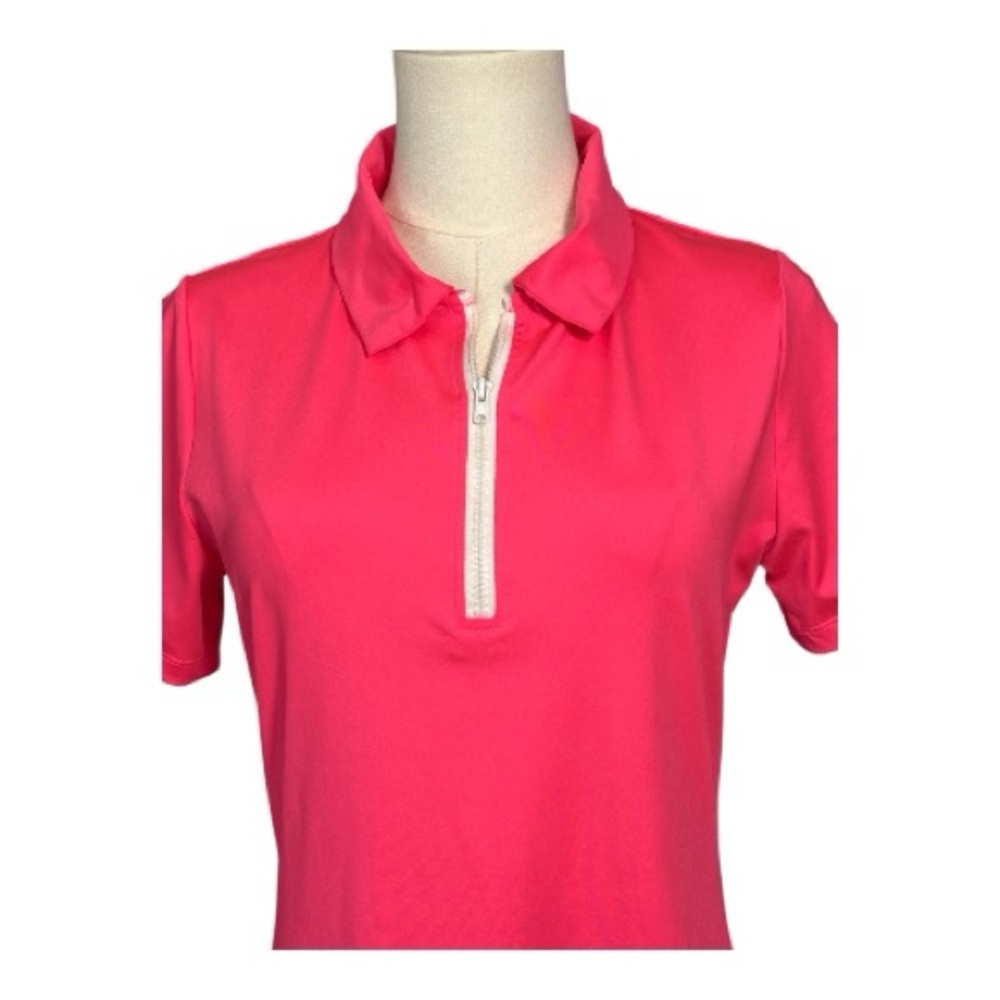 🆕 NWOT FKEEP women’s hot pink short sleeve athletic dress w/ shorts | size M - Picture 2 of 10